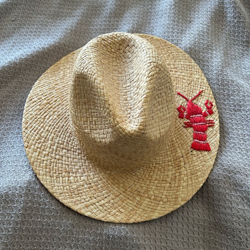 Anthropologie straw lobster hat! O/S